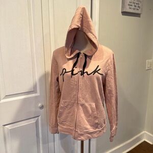 PINK Blush Pink Zip-Up Hoodie